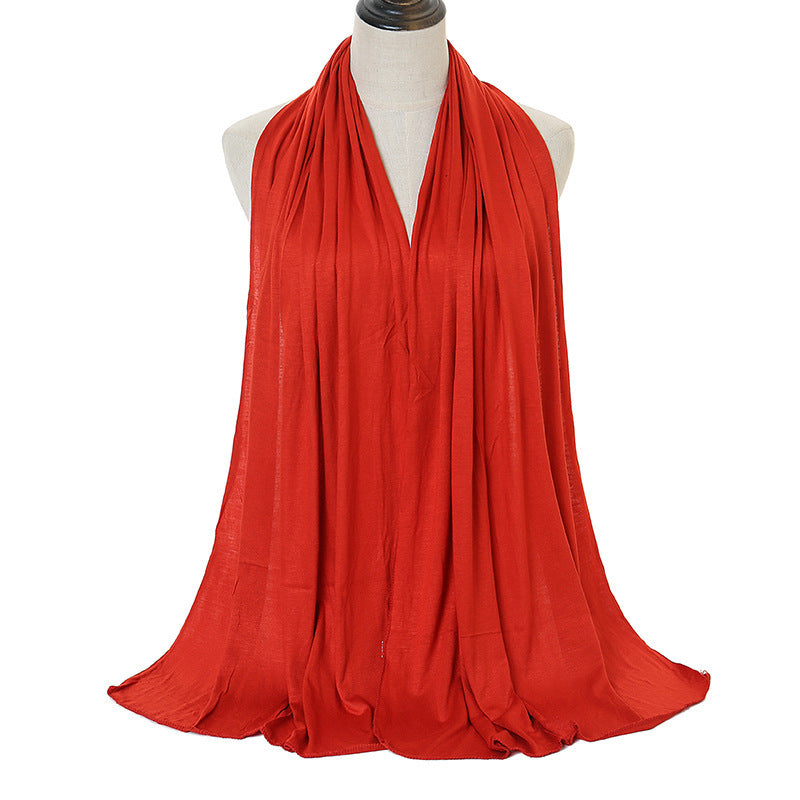 Solid Color Cotton Warm Shawl