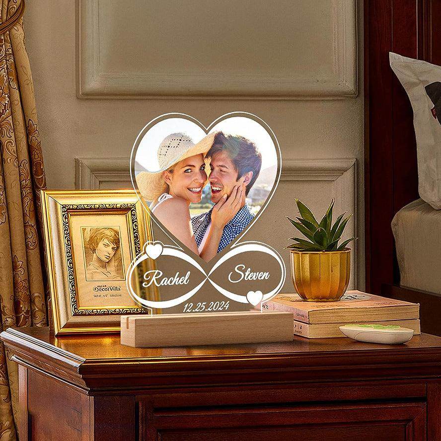 Valentine's Day Night Light Acrylic Color Printing Photo Personalized Ornament - Magellan Fashion Shop