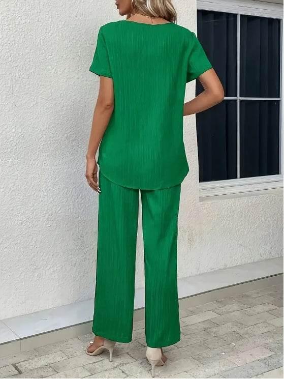Women'S Elegant Solid Color 2pcs Set - Magellan Fashion Shop