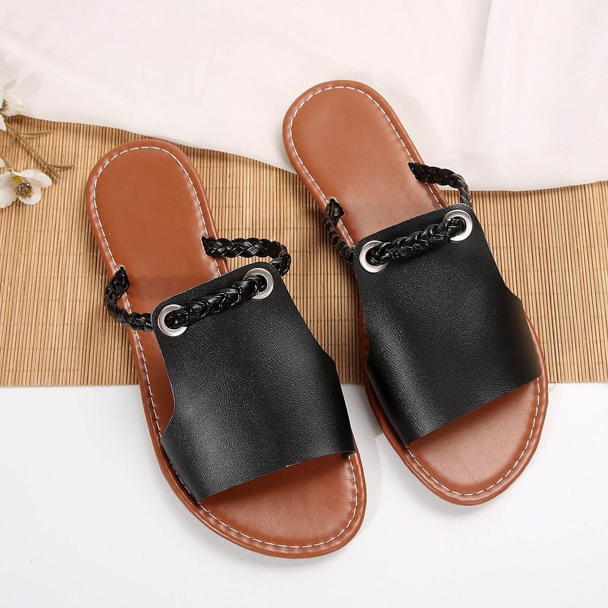 Woven Simple Daily Beach Slippers - Magellan Fashion Shop