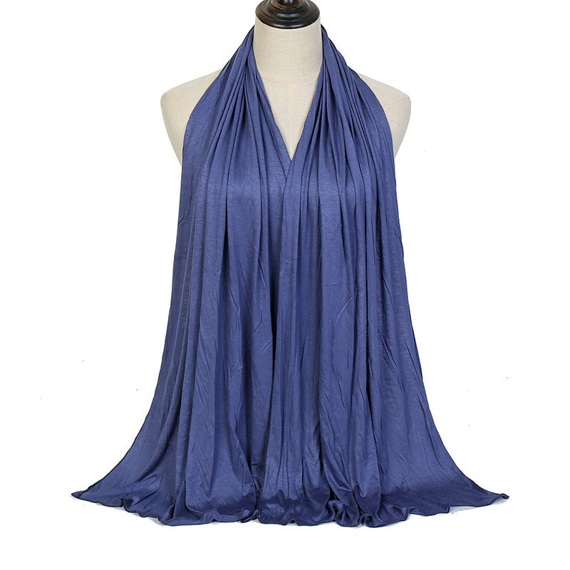 Solid Color Cotton Warm Shawl
