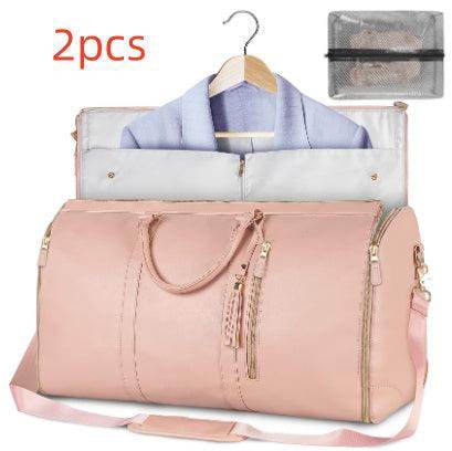 Large Capacity Travel Duffle Bag Women's Handbag Folding Suit Bag Waterproof Clothes Totes - Magellan Fashion Shop