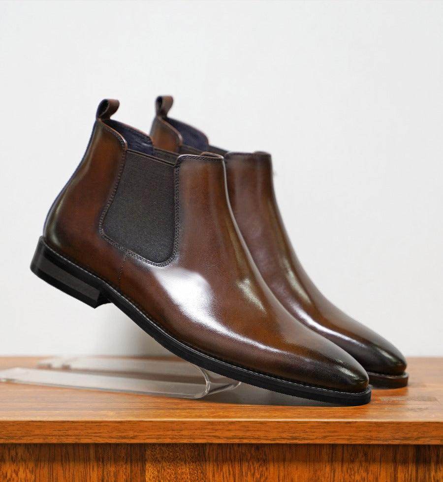 Chelsea Men's Sleeve Vintage Handmade Leather Boots - Magellan Fashion Shop