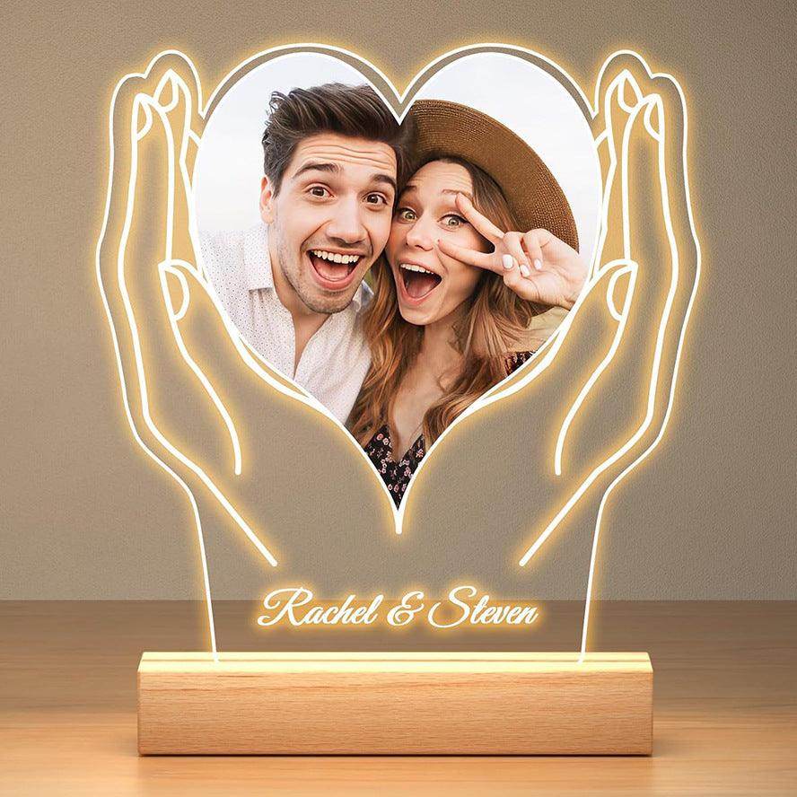 Valentine's Day Night Light Acrylic Color Printing Photo Personalized Ornament - Magellan Fashion Shop