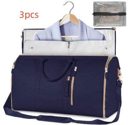 Large Capacity Travel Duffle Bag Women's Handbag Folding Suit Bag Waterproof Clothes Totes - Magellan Fashion Shop