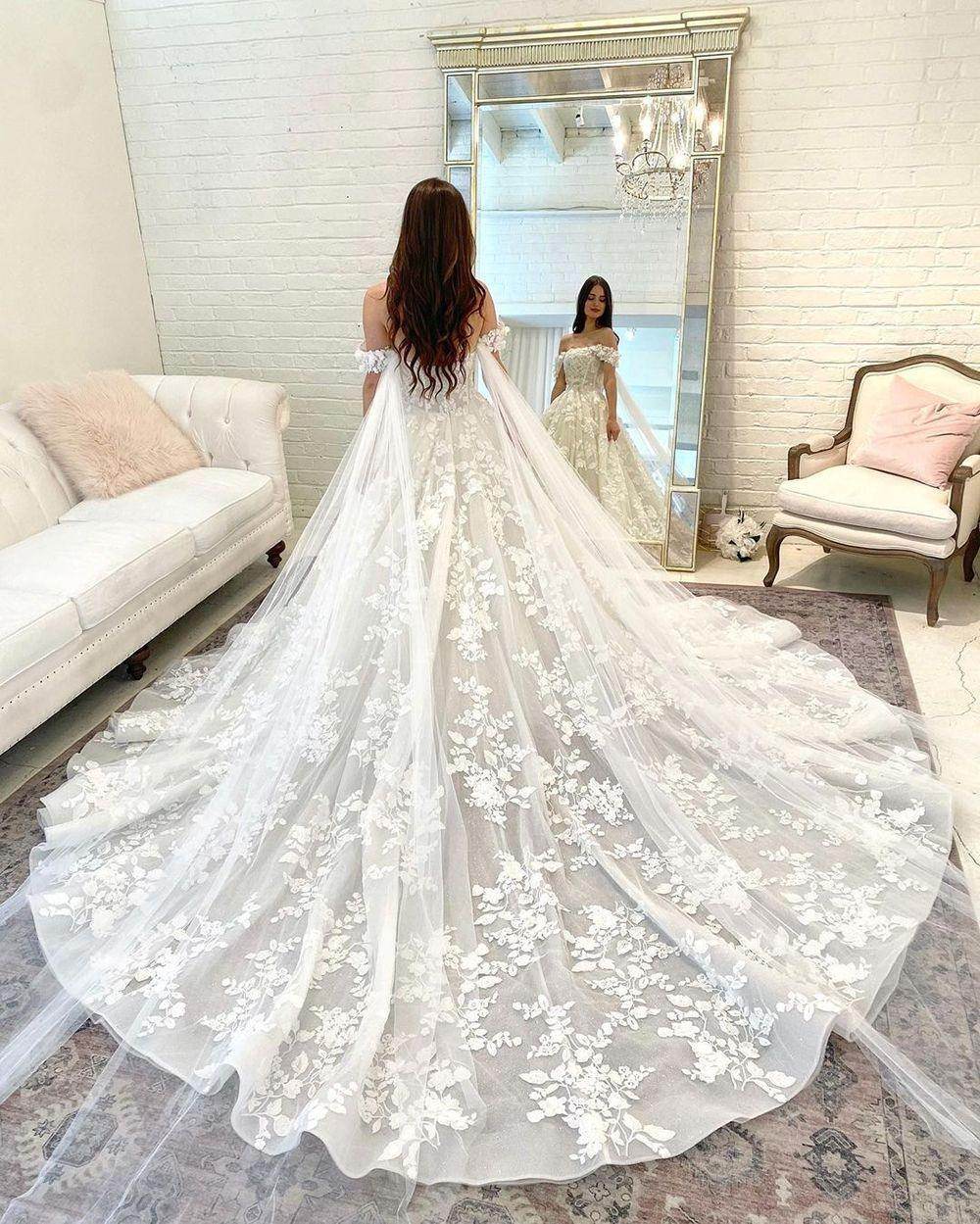 Light Wedding Dress French Trailing Simple - Magellan Fashion Shop