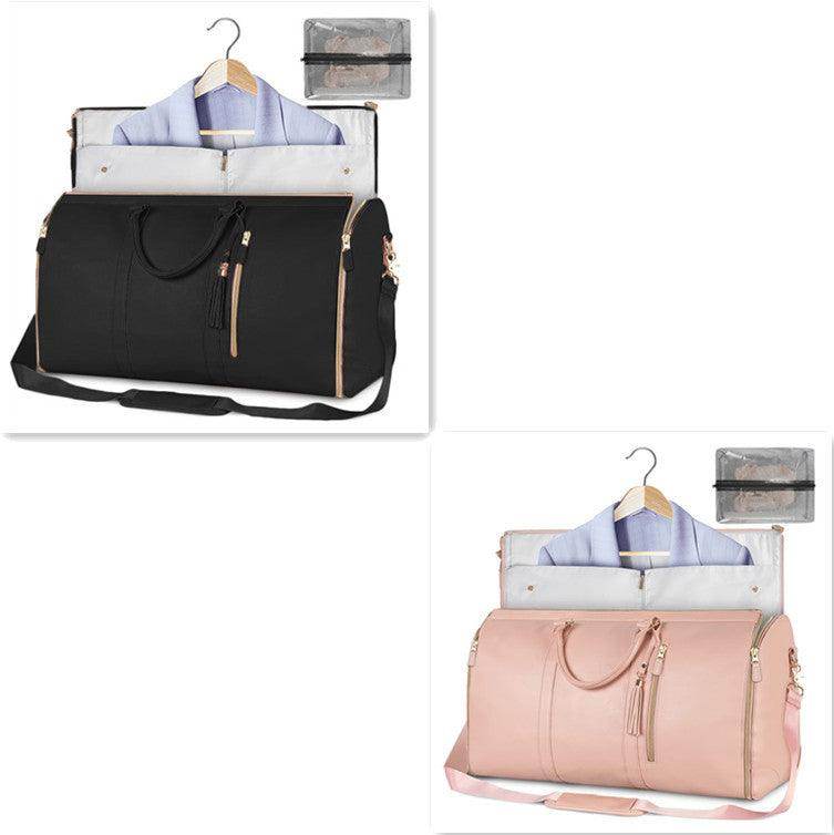 Large Capacity Travel Duffle Bag Women's Handbag Folding Suit Bag Waterproof Clothes Totes - Magellan Fashion Shop