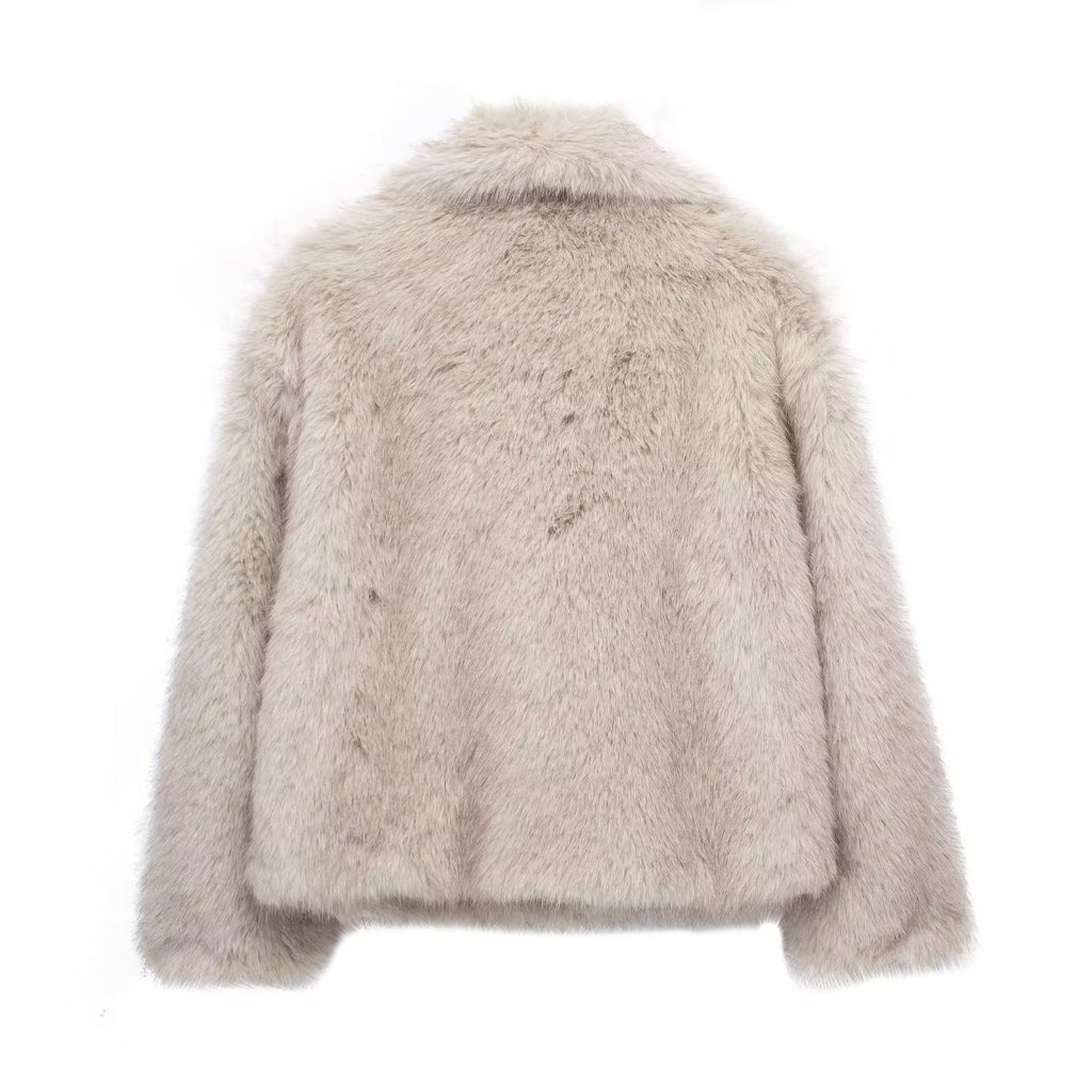 Winter Plush Coat  Warm Thicken Fluffy