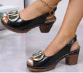 Plus Size Women's High Heel Peep Toe Sandals - Magellan Fashion Shop