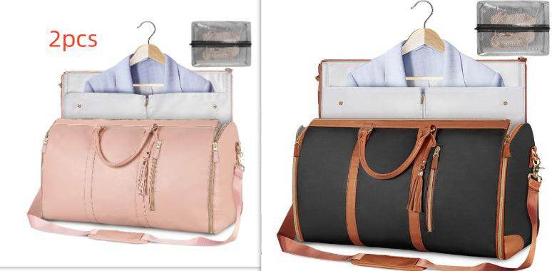 Large Capacity Travel Duffle Bag Women's Handbag Folding Suit Bag Waterproof Clothes Totes - Magellan Fashion Shop