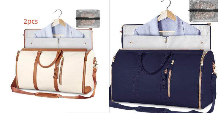Large Capacity Travel Duffle Bag Women's Handbag Folding Suit Bag Waterproof Clothes Totes - Magellan Fashion Shop