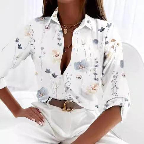 Long Sleeve Shirt Printed Women - Magellan Fashion Shop