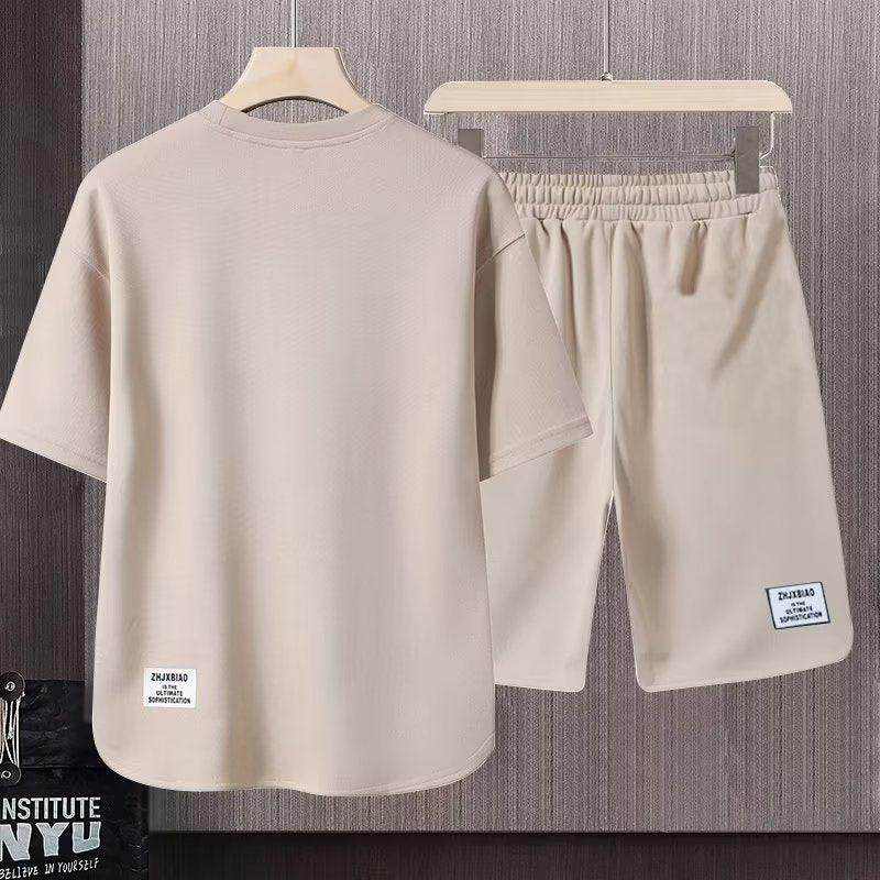 Short-sleeved T-shirt Summer Men Leisure Set Teenagers - Magellan Fashion Shop