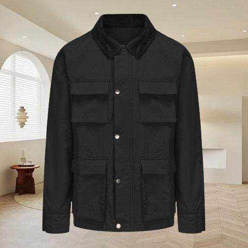 Fashion Solid Color Zipper Jacket Jacket Men - Magellan Fashion Shop