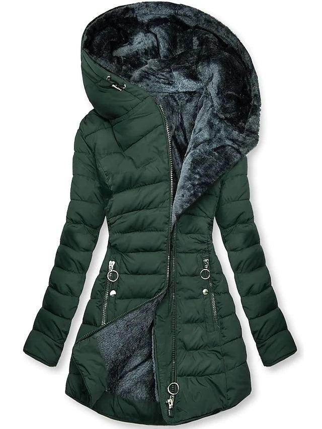 Women's Plush Hooded Mid-length - Magellan Fashion Shop