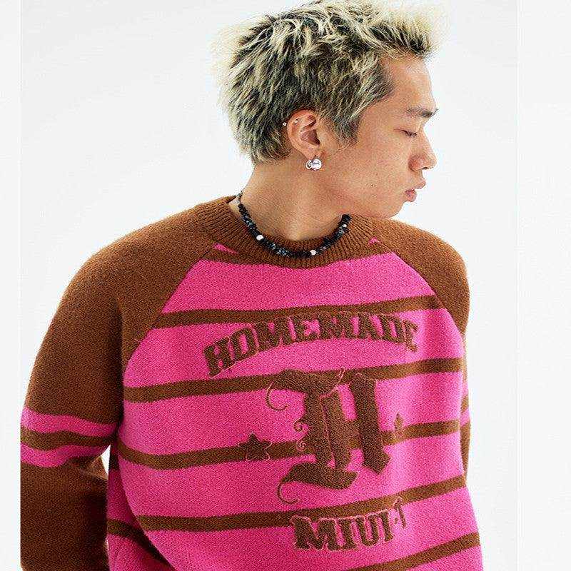 American Plush Striped Tattered Sweaters Cut Men And Women - Magellan Fashion Shop