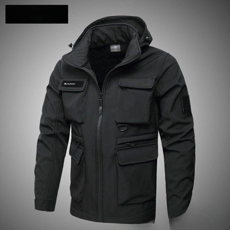 Autumn And Winter Fleece-lined Warm Waterproof Labor Protection Wear-resistant Outdoor Mountaineering - Magellan Fashion Shop