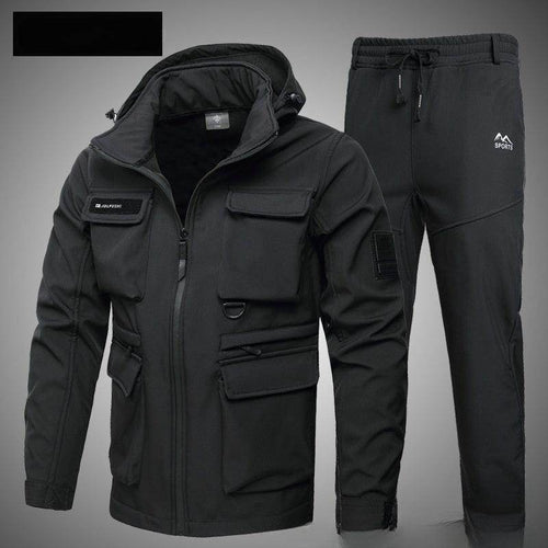 Autumn And Winter Fleece-lined Warm Waterproof Labor Protection Wear-resistant Outdoor Mountaineering - Magellan Fashion Shop