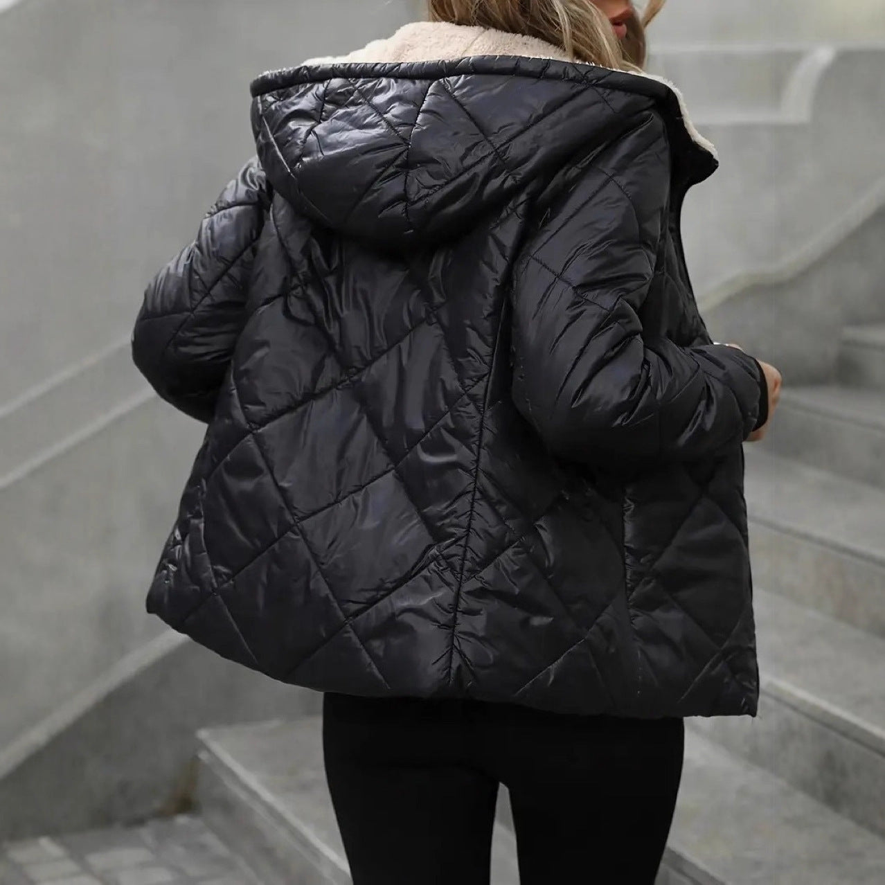 Rhombic Quilted Jackett