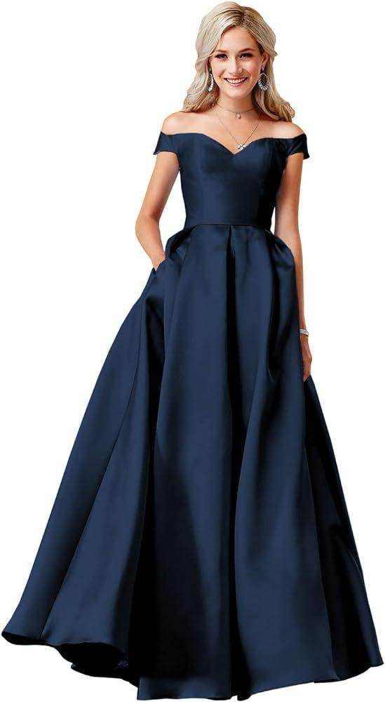 Off-the-shoulder Ball Gown Long - Magellan Fashion Shop
