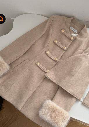 Women's Ring Fashionable Cape Cloak Wool Coat - Magellan Fashion Shop