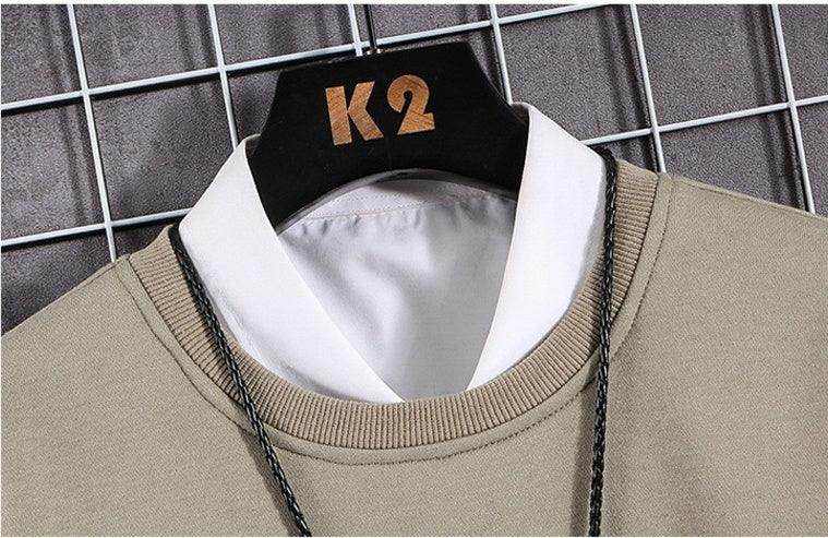 Men Fashion Sweater Summer Thin Trend - Magellan Fashion Shop