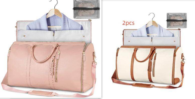 Large Capacity Travel Duffle Bag Women's Handbag Folding Suit Bag Waterproof Clothes Totes - Magellan Fashion Shop