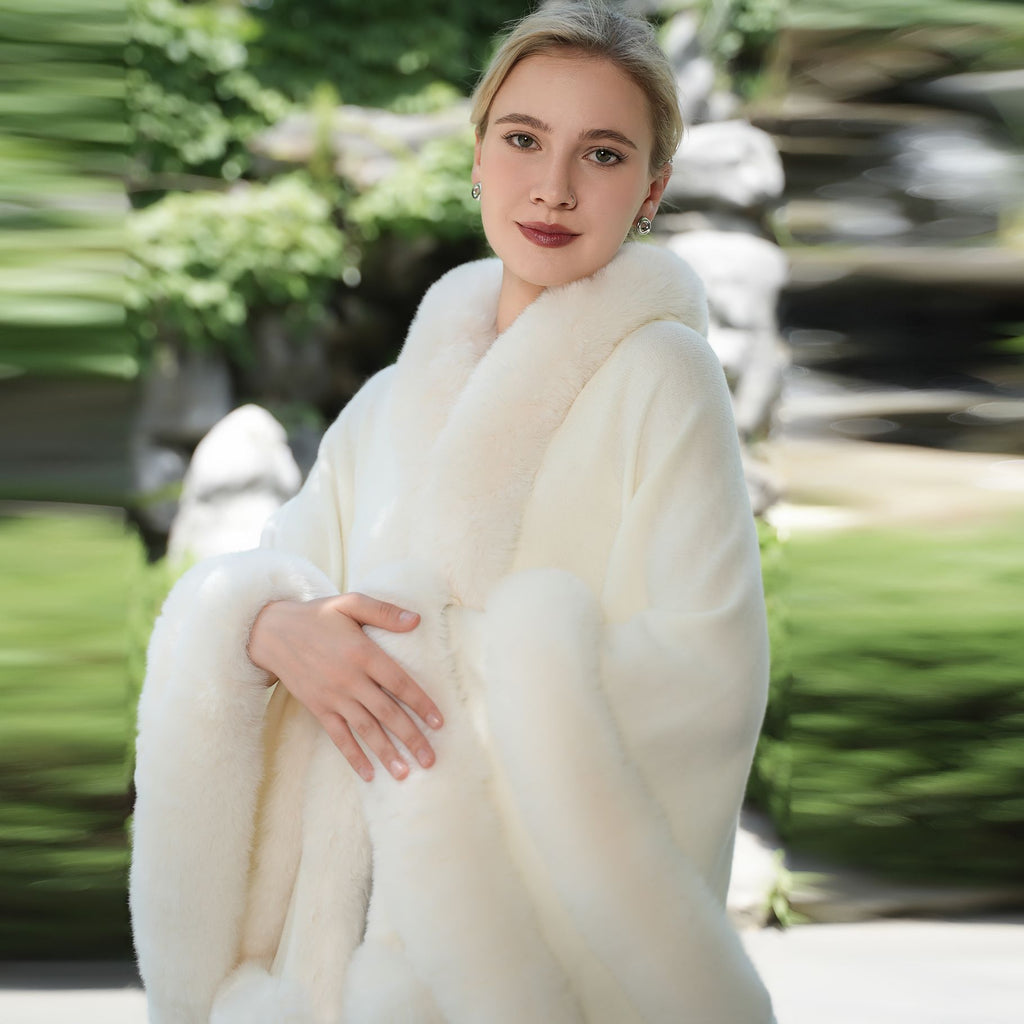 Loose Knitted Cloak Plus Size Easy Matching Coat Women