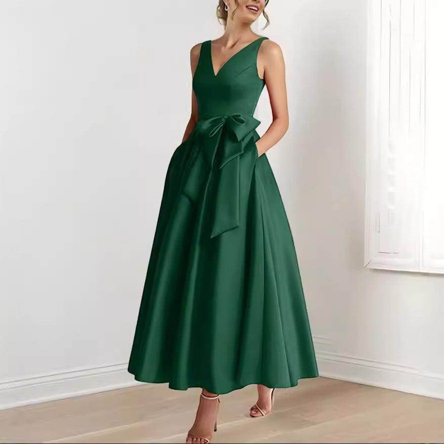 Birthday Party Host V-neck Socialite Daily Wearable Slimming Dress - Magellan Fashion Shop