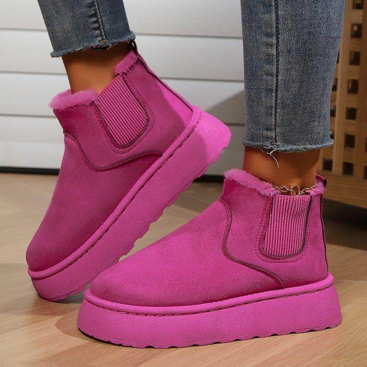Winter Snow Boots Fashion Flat Thick-soled Cotton Shoes - Magellan Fashion Shop