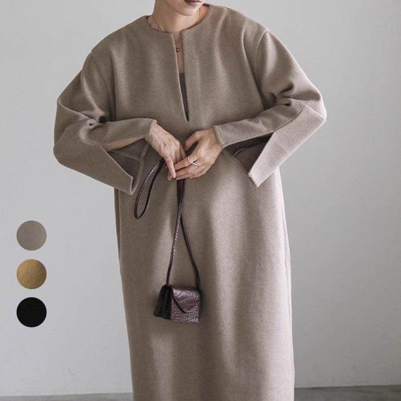 Autumn And Winter Woolen Women's Baggy Coat - Magellan Fashion Shop