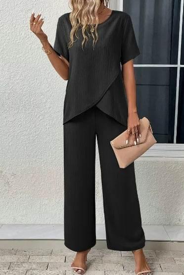 Women'S Elegant Solid Color 2pcs Set - Magellan Fashion Shop