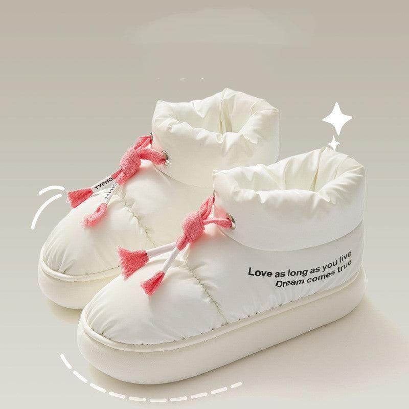 Winter Drawstring Cotton Shoes Indoor Outdoor Waterproof - Magellan Fashion Shop