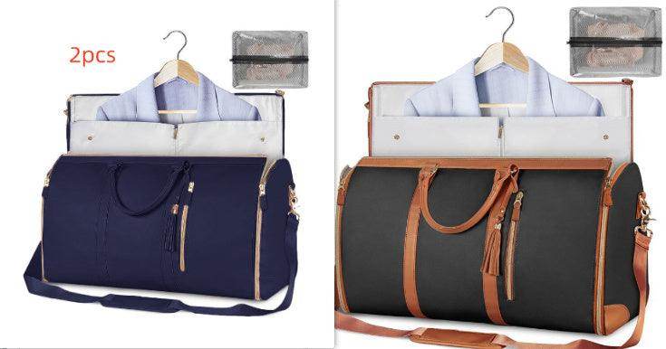 Large Capacity Travel Duffle Bag Women's Handbag Folding Suit Bag Waterproof Clothes Totes - Magellan Fashion Shop