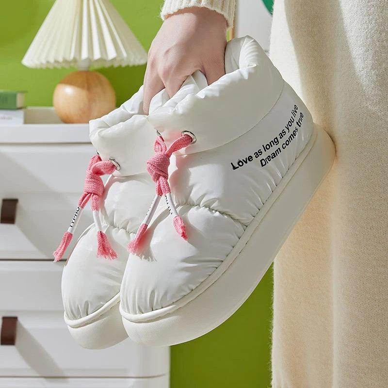 Winter Drawstring Cotton Shoes Indoor Outdoor Waterproof - Magellan Fashion Shop