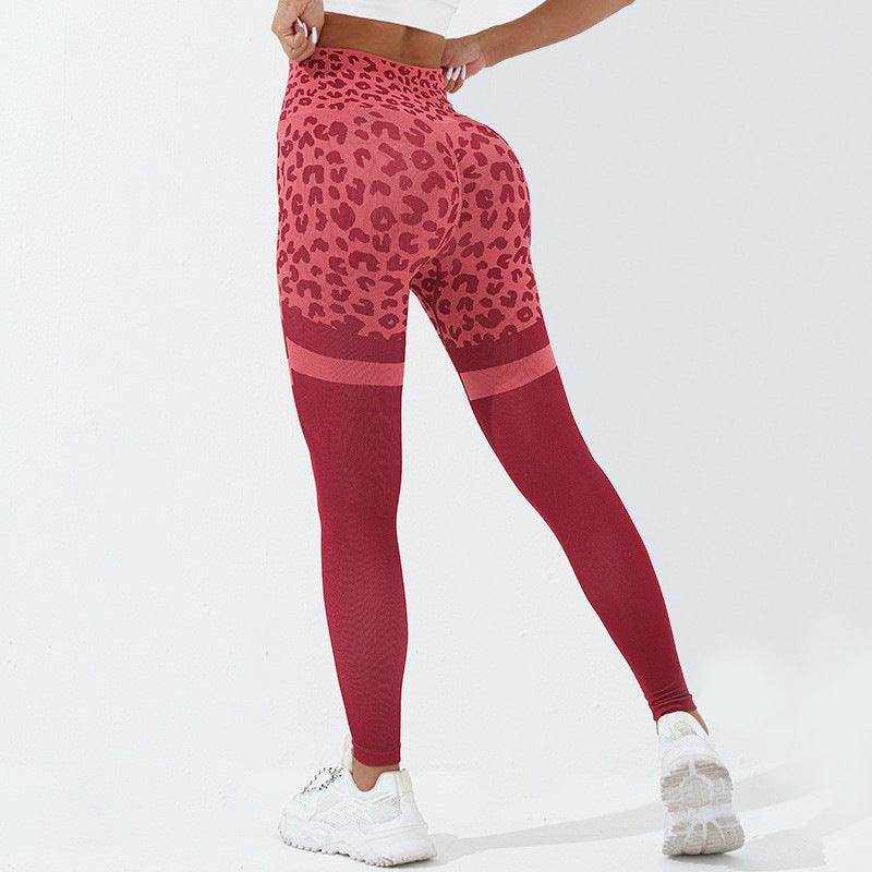 Leopard Print Fitness Pants For Women High Waist Butt Lifting Seamless - Magellan Fashion Shop