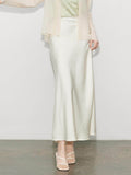 Satin Temperament Skirt - Magellan Fashion Shop