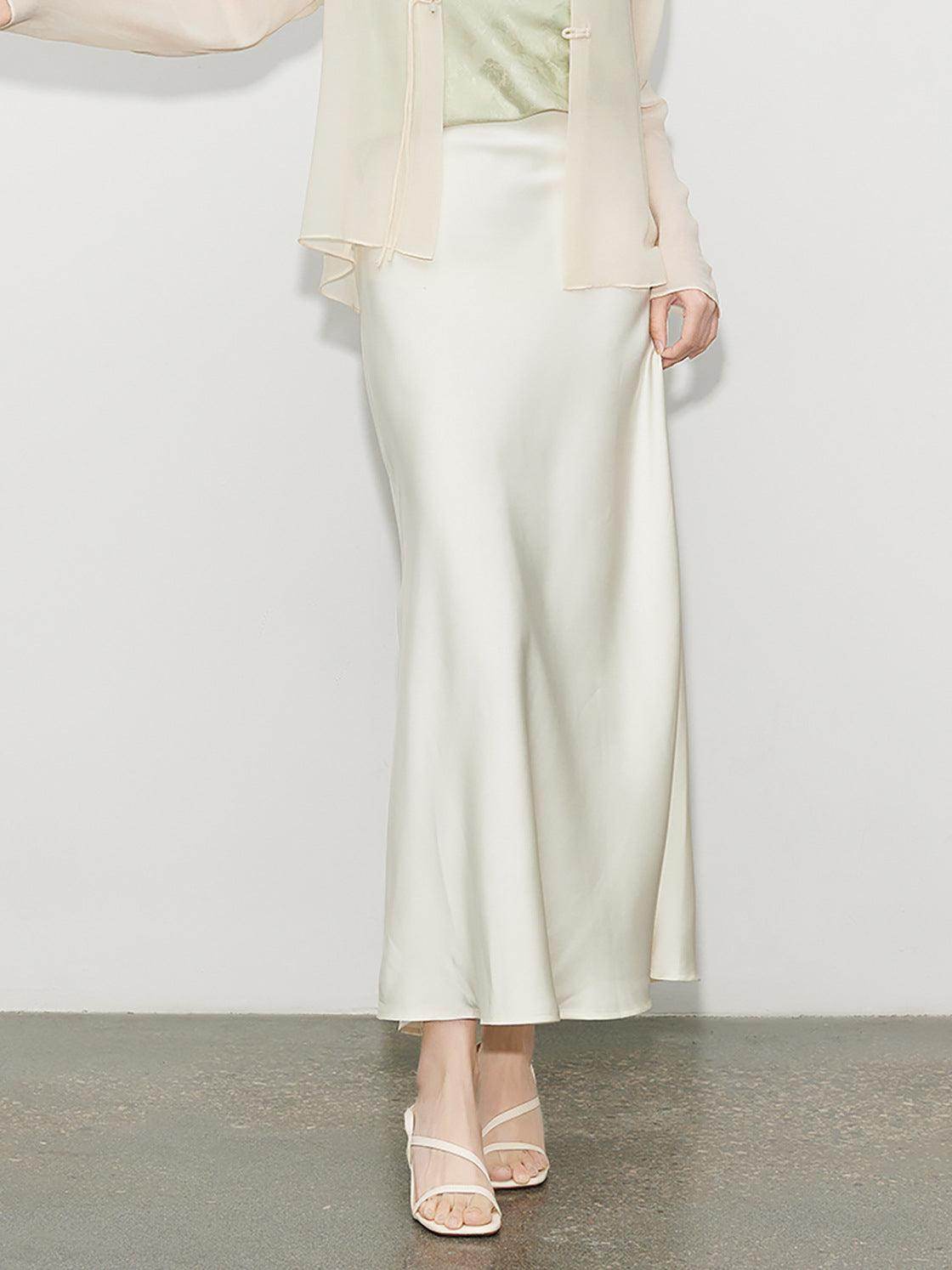 Satin Temperament Skirt - Magellan Fashion Shop
