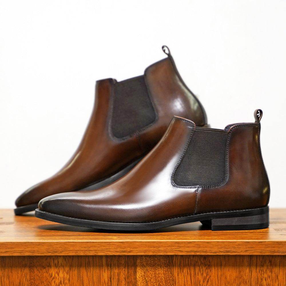 Chelsea Men's Sleeve Vintage Handmade Leather Boots - Magellan Fashion Shop