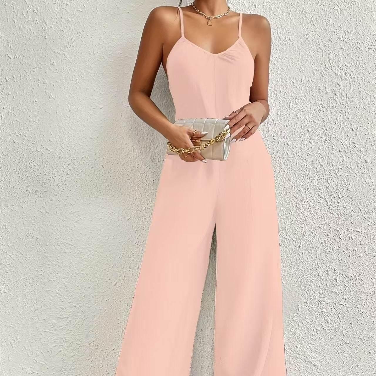 Ladies' Solid Color Jumpsuit - Magellan Fashion Shop