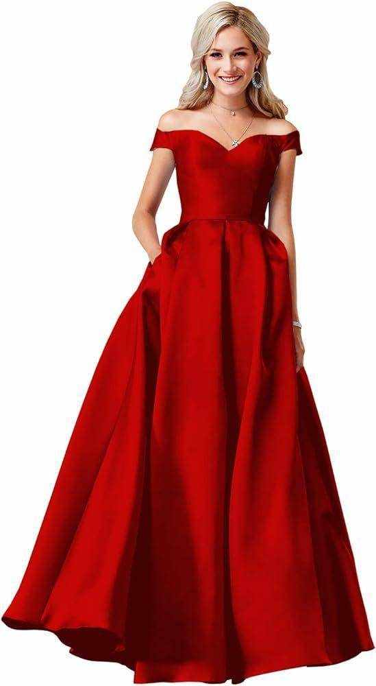 Off-the-shoulder Ball Gown Long - Magellan Fashion Shop