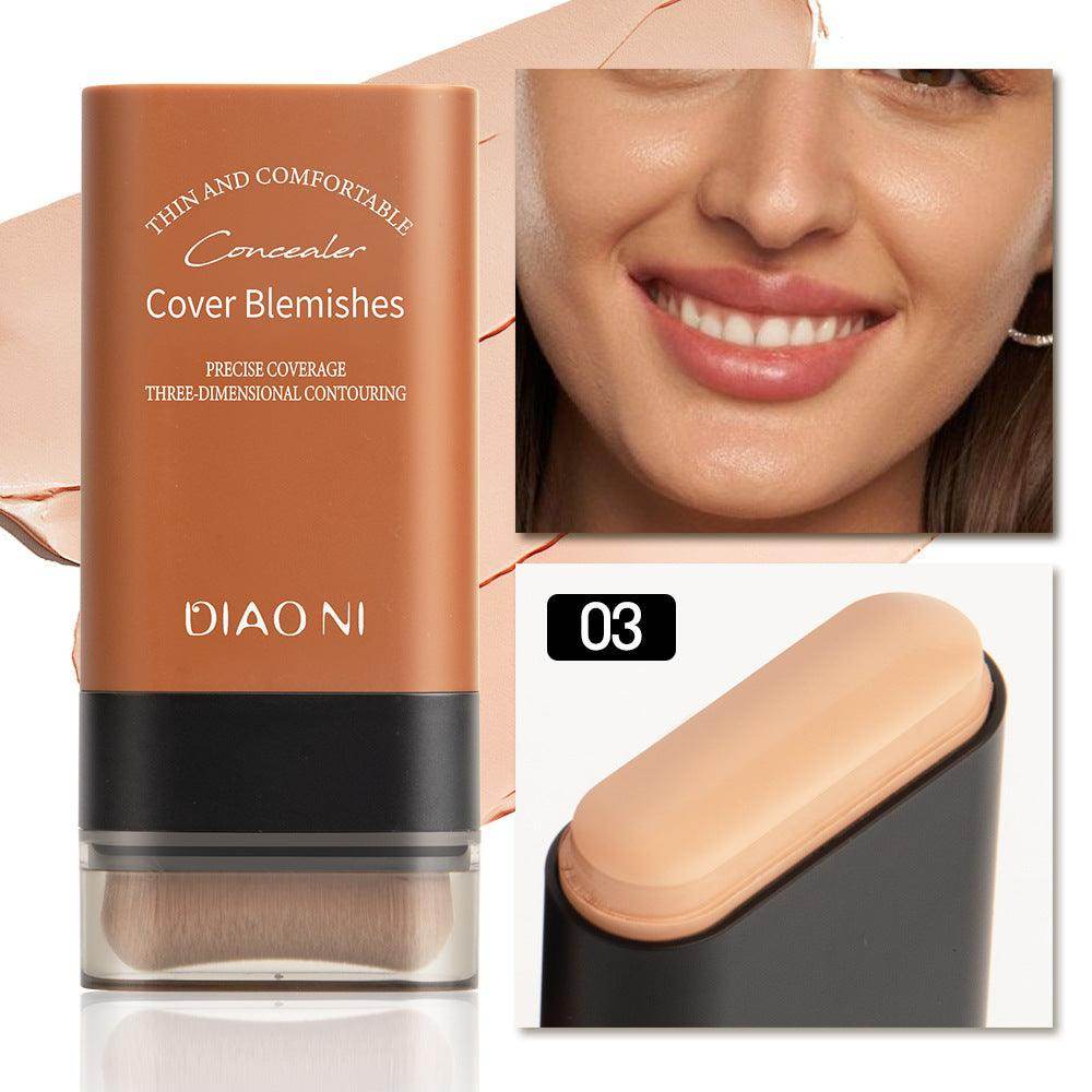 5 Colors With Brush 20g Moisturizing Light Transparent Concealing Foundation - Magellan Fashion Shop