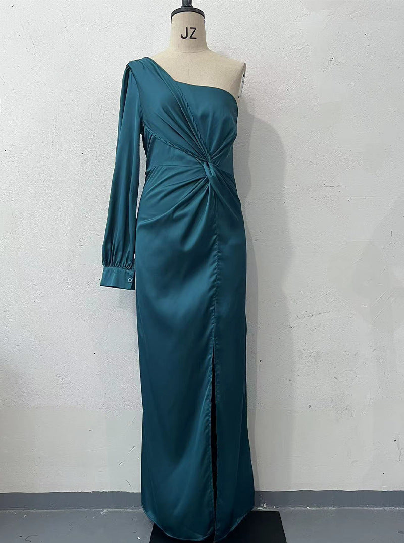 Women's One-shoulder Split Dress - Magellan Fashion Shop