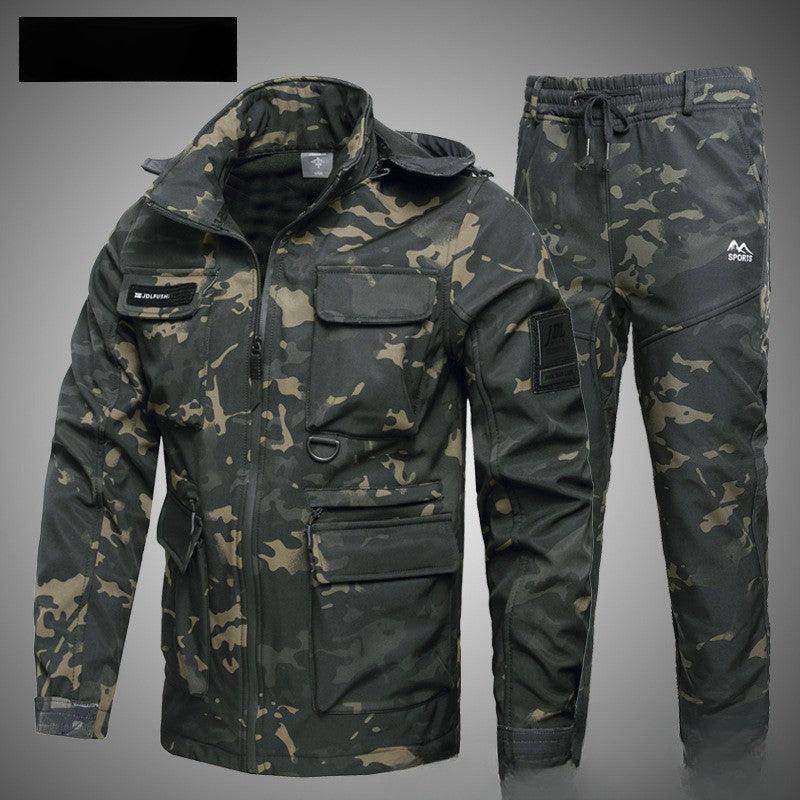 Autumn And Winter Fleece-lined Warm Waterproof Labor Protection Wear-resistant Outdoor Mountaineering - Magellan Fashion Shop