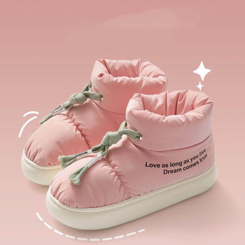 Winter Drawstring Cotton Shoes Indoor Outdoor Waterproof - Magellan Fashion Shop