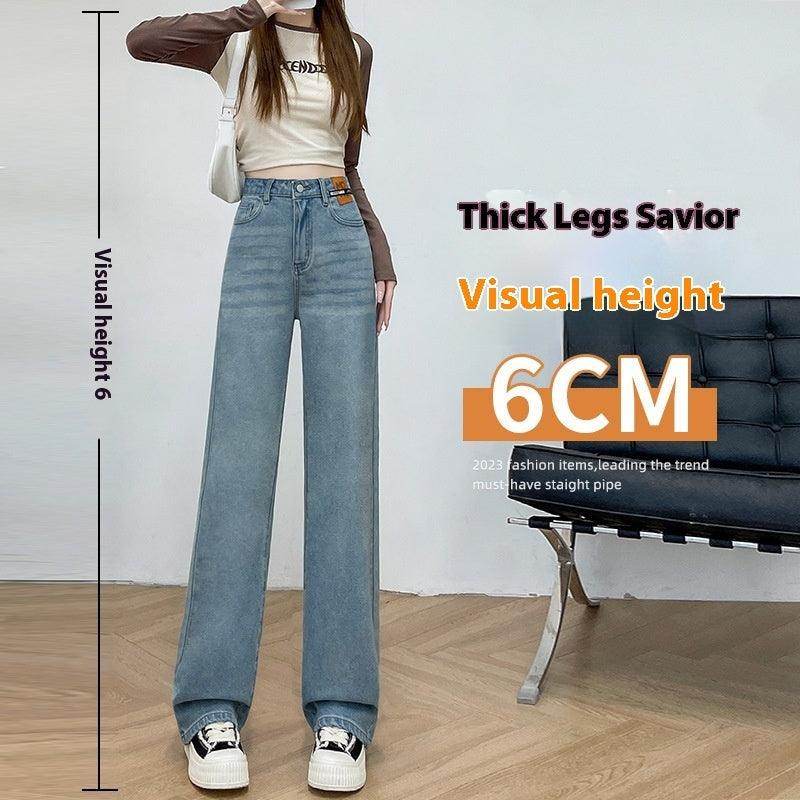 Autumn And Winter Narrow Loose Straight Jeans For Women - Magellan Fashion Shop