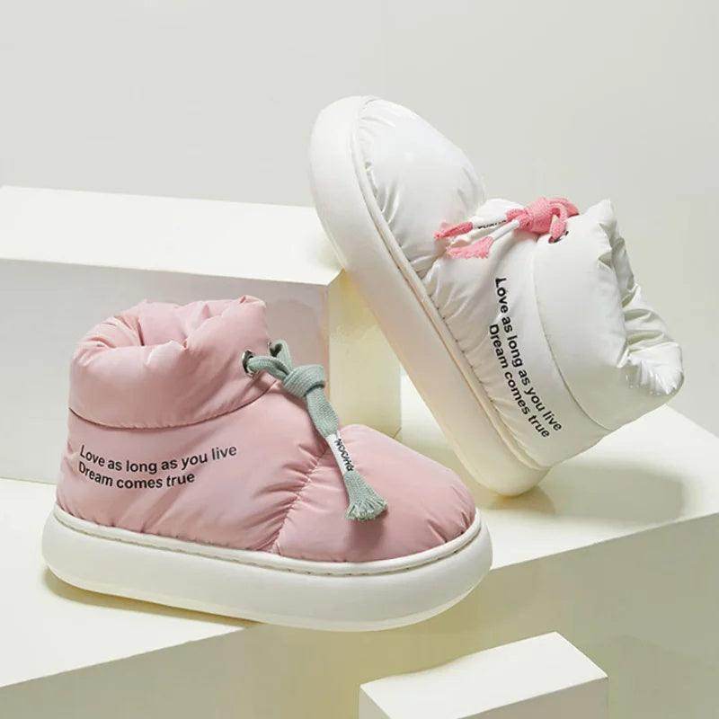 Winter Drawstring Cotton Shoes Indoor Outdoor Waterproof - Magellan Fashion Shop