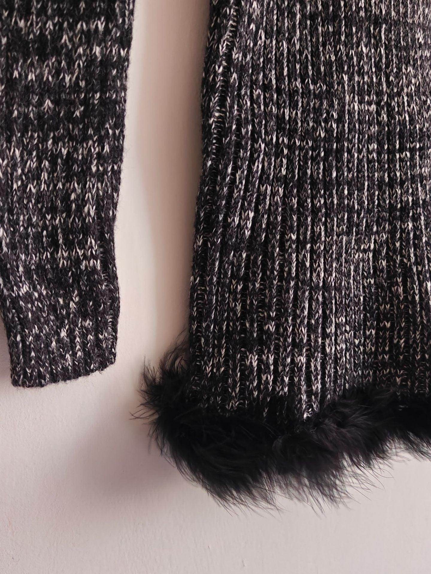 Knitwear Hip Skirt Black Mock-neck Sweater - Magellan Fashion Shop