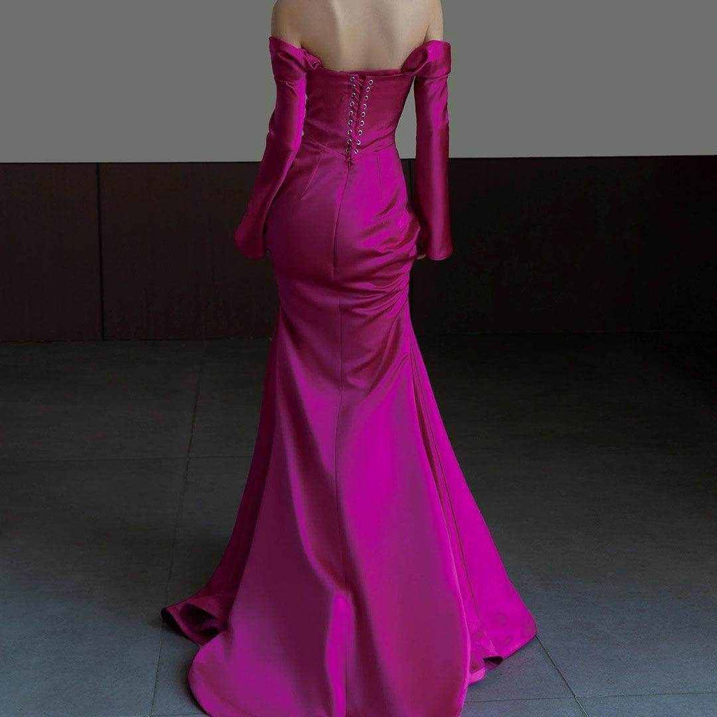 Evening Light Luxury High-grade Bridal Gown Wedding Off-shoulder Toast Dress - Magellan Fashion Shop