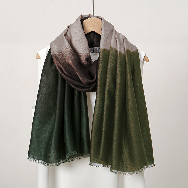 Fashion Commuter Simple Style Plain Long Scarf